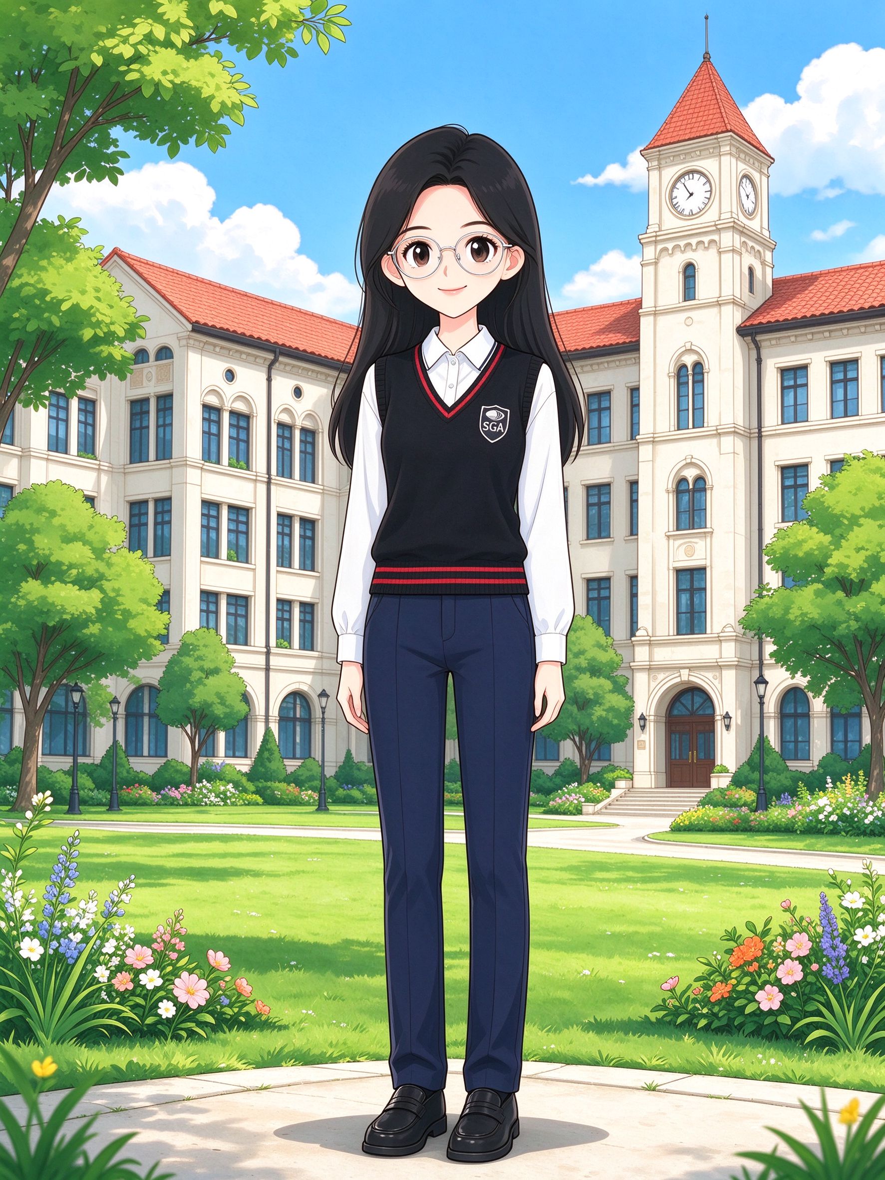 Aria 卡通形象 - SGA 校服